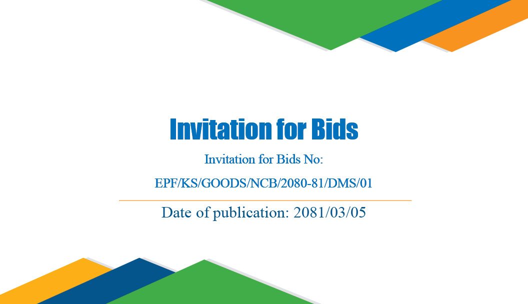 Invitation for Bids
