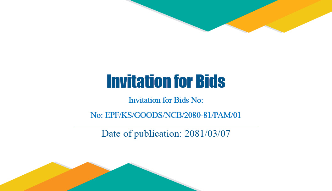 Invitation for Bids